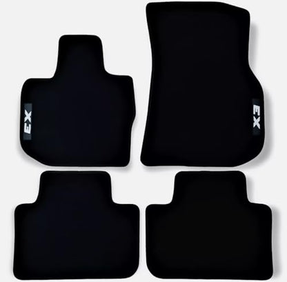 Custom Fit Floor Mats for BMW X3 2006-2023, Black Nylon, 4-Piece Set (for-x3-2018-2023)
