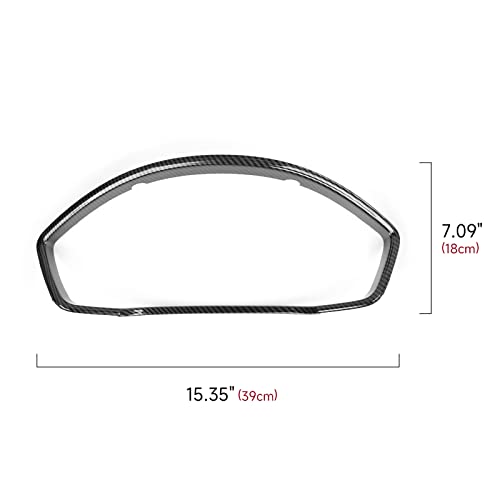 Car Dashboard Cover Trim Frame Decals for 2022 2023 2024 2025 Honda Civic 11th Gen Accessories ABS Carbon Fiber Interior Stickers - color: Dashboard Cover