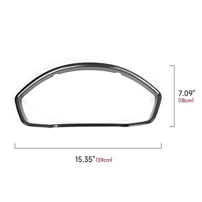 Car Dashboard Cover Trim Frame Decals for 2022 2023 2024 2025 Honda Civic 11th Gen Accessories ABS Carbon Fiber Interior Stickers - color: Dashboard Cover