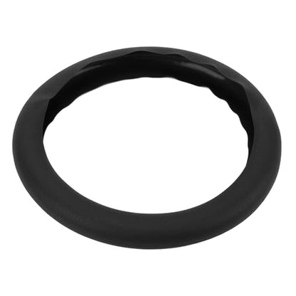 Silicone Steering Wheel Cover Anti Slip Washable Sweatproof Universal Steering Wheel Protector Interior Accessories Black