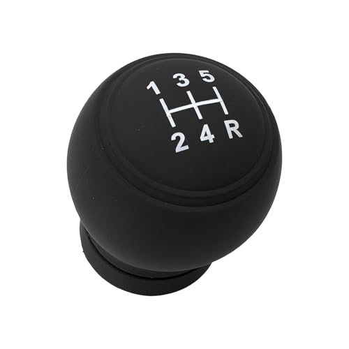 Car Gear Shift Knob Cover, 5 Speed Right Round Gear Shift Knob Covers, Silicone Anti Skid Protector, Universal Interior Accessories for Most Vehicles (Black) - color: 5 Speed Right Black