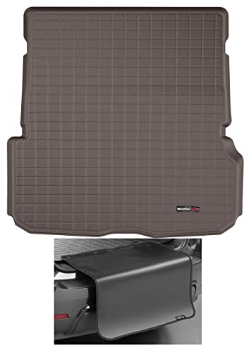 WeatherTech Cargo Trunk Liner with Bumper Protector for Mercedes AMG GLS 63, AMG GLS 63 SUV, GLS-Class - Behind 2nd Row w/Bumper Protector (431329SK), Cocoa - color: Cocoa
