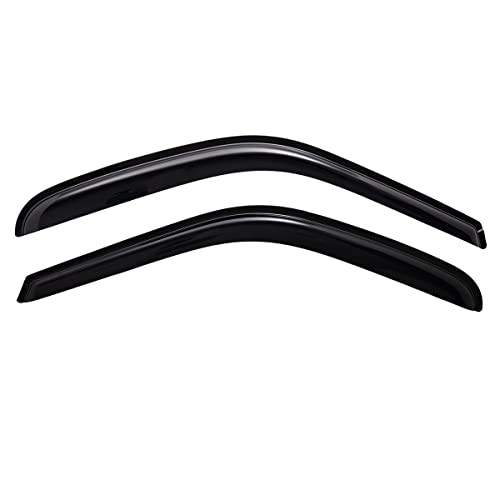 Lightronic Extra Durable Tape-on Window Visor, Fits 1988-1998 Chevrolet & GMC C/K 1500, 2500, 3500 Regular/Extended Cab, 1992-1999 Tahoe & Yukon, 1992-1994 Blazer (NOT Fit S10 Blazer), Smoke, 2-Pcs - size: Outside Mount