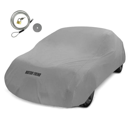 Motor Trend Breathable Lightweight Car Cover, Anti-Moisture Build-Up Water-Resistant Scratch-Resistant Travel-Friendly, Universal Fit for Cars SUVs Trucks Vans All-Weather Outdoor/Indoor, (L) 190" L - size: L
