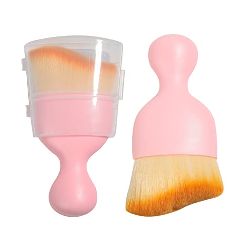 AOCISKA Car Interior Detailing Brush,Soft Bristle Cleaning Brush Car Detailing Brush Dusting Brush,Car Interior Cleaning Tool,Auto Detail Brush Car Dash Duster Brush (Pink with Cap) - color: Pink With Cap