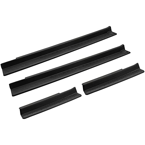 Door Sill Guards Protectors for Jeep Wrangler JK Unlimited JKU 2007-2018, Front Rear Door Entry Guards Protectors Scuff Plate Kit for Jeep Wrangler JK 2007-2018 Accessories (4PCS)