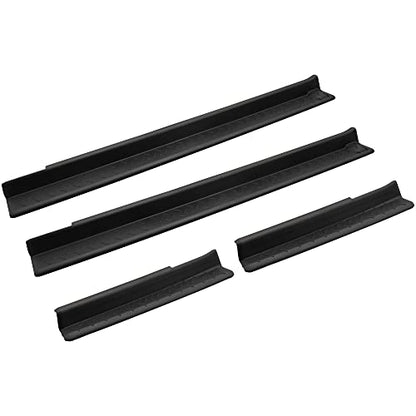 Door Sill Guards Protectors for Jeep Wrangler JK Unlimited JKU 2007-2018, Front Rear Door Entry Guards Protectors Scuff Plate Kit for Jeep Wrangler JK 2007-2018 Accessories (4PCS)