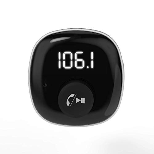 Scosche BTFM4-SP1 BTFREQ Universal Bluetooth Handsfree Car Kit with FM Transmitter and Dual USB Ports, Black