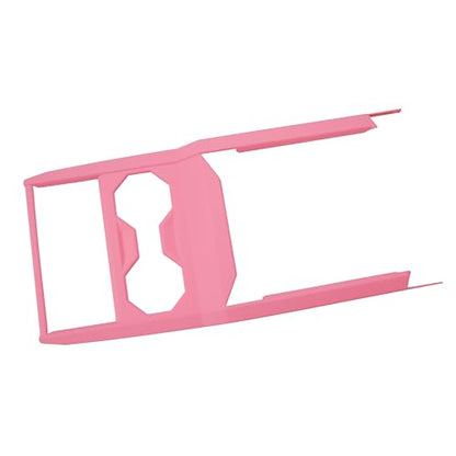 Barong for Tesla Cybertruck Accessoriess Interior Stickers Car Gear Shift Panel Water Cup Cover Trim Frame Decal Pink - color: Gear Shift Panel Water Cup Cover