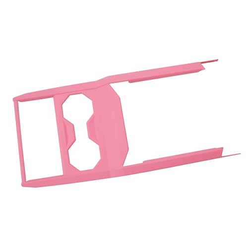 Barong for Tesla Cybertruck Accessoriess Interior Stickers Car Gear Shift Panel Water Cup Cover Trim Frame Decal Pink - color: Gear Shift Panel Water Cup Cover
