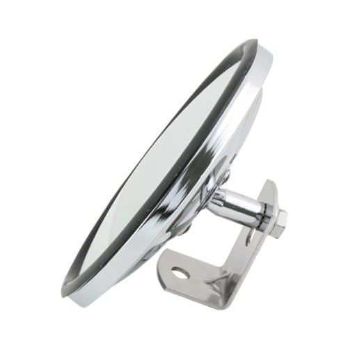 Grand General 33270 Chrome 5" Convex Blind Spot Mirror with "L" Bracket - size: 5", style: Center-Chrome