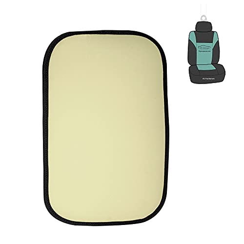 FH Group FH1053 Neosupreme Center Console Armrest Cushion, Water-Resistant Seat Box Cover Protector for Cars, Trucks, and SUVs (Beige) w. Gift - color: Beige, size: Neosupreme