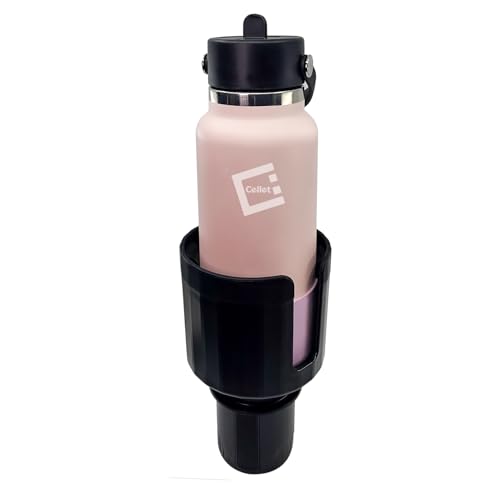 Expandable Car Cup Holder with Adjustable Base for Large Bottles, Compatible for Hydro Flasks 32/40 Ounce