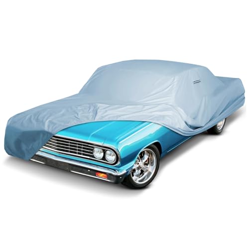 iCarCover Custom Car Cover for Chevy Chevelle 2-Door, 4-Door,Waterproof All Weather Rain Snow UV Sun Protector Full Exterior Indoor Outdoor Car Cover (Year Fits 1964-1972) - color: Sky Gray, size: 18. Chevy Chevelle 1964-1972