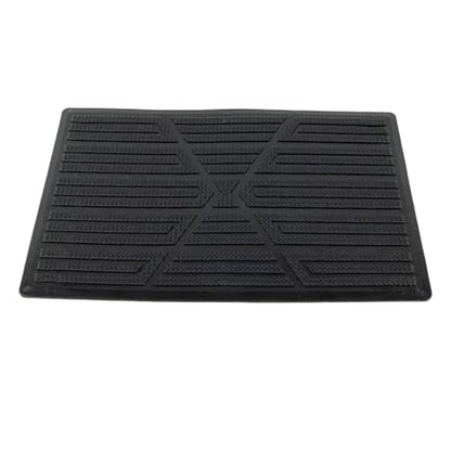 All-Weather Car Floor Mats 1*Car Floor Pad PVC Pedal Plate Skid Heel Scuff Car Mat Non-Slip Carpet Patch 23×15cm Mats Car Floor Mats(Black) - color: Black