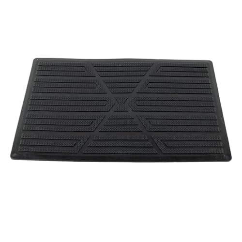 All-Weather Car Floor Mats 1*Car Floor Pad PVC Pedal Plate Skid Heel Scuff Car Mat Non-Slip Carpet Patch 23×15cm Mats Car Floor Mats(Black) - color: Black