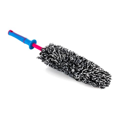 Detail Factory - Wheel Brush Kit with Interchangeable Microfiber Covers - Ultra-Soft Cleaning, Washing and Detailing Wheels, Tires, and Rims - Octane Underglow - color: Underglow