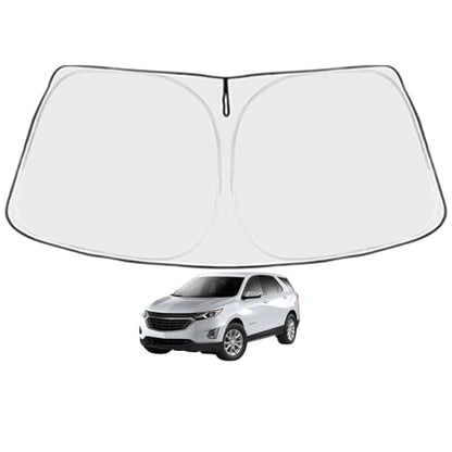 Equinox Custom Windshield Sun Shade for Che-vy Equinox 2018 2019 2020 2021 2022 2023 2024 2025 Front Window Sunshade Sun Visor 240T Shade Blocks UV Rays Car Accessories - size: Chevy Blazer 2019-2024