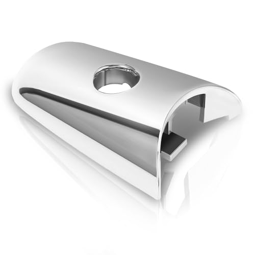 KIMISS Exterior Door Handle Chrome Cover 80646‑1BA0A for Infiniti QX60 QX70 QX80 EX35 FX35 FX50 QX50 QX56, Key Hole Trim Chrome Front Left Outside Handle Lock Cylinder Cap Escutcheon
