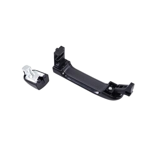 Painted Black 1 Lot 4 Doors Exterior Handle Door Outer Handle Compatible with Nissan Versa 2007-2012 - color: Black