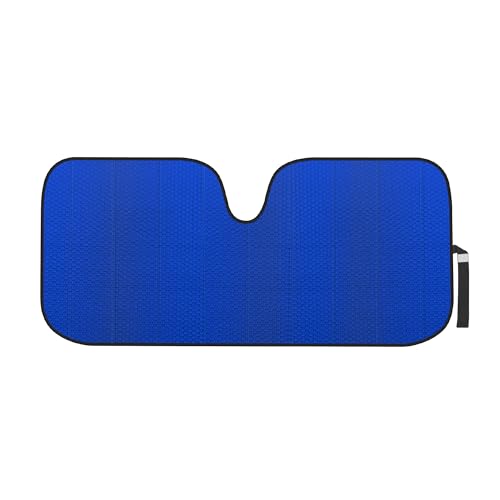 Motor Trend Accordion Blue Car Windshield Sun Shade - Car Sun Visor Sun Shade for Windshield - Window Shades for SUV & Truck - Dash Cover Sun Protection Window Shade Accessories - 58" x 24" - color: Blue, size: Standard (58x24)