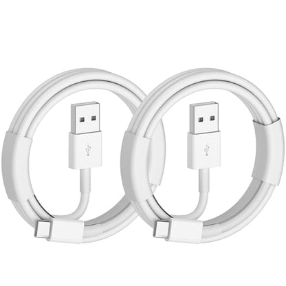 BWOGGJ Car Carplay USB C Cable for iPhone 17 16 15 Pro Max, iPhone Air, 17 16 15 Plus, iPhone 16e, 2Pack USB A to USB C Fast Charger Carplay USBC Cable Car Charging USB C Cord 3FT (White) - size: 60W 3FT 2Pack