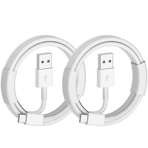 BWOGGJ Car Carplay USB C Cable for iPhone 17 16 15 Pro Max, iPhone Air, 17 16 15 Plus, iPhone 16e, 2Pack USB A to USB C Fast Charger Carplay USBC Cable Car Charging USB C Cord 3FT (White) - size: 60W 3FT 2Pack
