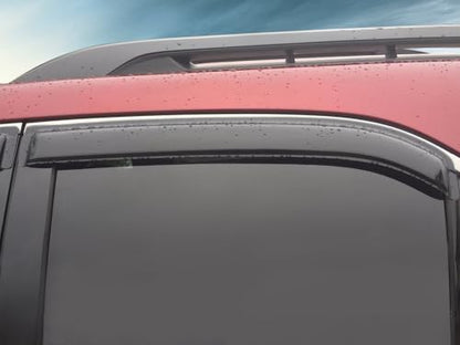 IKON MOTORSPORTS Window Visors Compatible with 2010-2017 Chevy Equinox, Dark Smoke Acrylic Wind Sun Rain Vent Guards 4PC