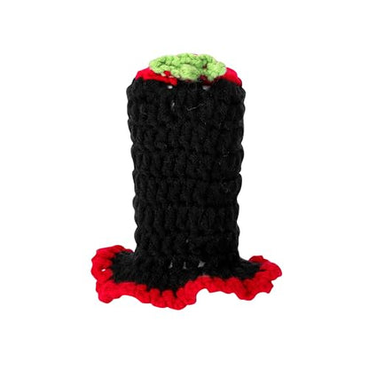 Crochet Shift Knob Cover, Universal Handmade Strawberry Boho Car Accessories for Women, Cute Shift Boots Knobs Cover Automotive Interior Fits Car Truck SUV (80#SC) - color: 80#SC