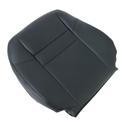NLQR Driver and Passenger Side Bottom & Top Lean Back Replacement Seat Covers Leather Black Compatible with Honda CRV 2007 2008 2009 2010 2011 - color: Black