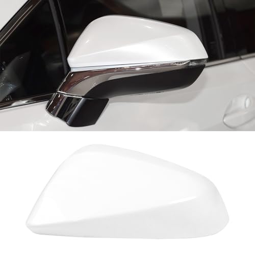 Compatible with Lexus NX200t/NX300/NX300h/RX350/RX350L Left Driver Side Mirror Cap Cover, Pearl White Side Door Rearview Mirror Cover Replacement for RX350 Replaces for 87945-0E060 - color: Left White