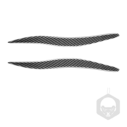 NVCNX Real Premium Carbon Fiber for Lexus IS250 is 250 IS350 2006-2013 2007 2008 2009 2010 2011 2012 / IS250C IS350C 2010-2015 Accessories Headlight Eyebrow Headlamp Eyelid Cover Exterior Trim 2PCs - color: Headlight Eyebrow