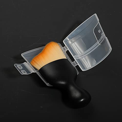 AOCISKA Car Interior Detailing Brush,Soft Bristle Cleaning Brush Car Detailing Brush Dusting Brush,Car Interior Cleaning Tool,Auto Detail Brush Car Dash Duster Brush (Brown with Cap) - color: Brown With Cap