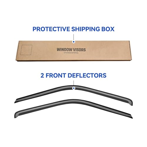 Window Visors Rain Guards for 1988-1999 Chevy/GMC C/K 1500/2500/3500 Standard Cab, Out-Channel Window Vent Wind Deflectors Visors Shades for 1995-1999 Tahoe, 1992-1994 Blazer Regular Cab, 2pcs - size: 1995-1999 Tahoe/Yukon Standard