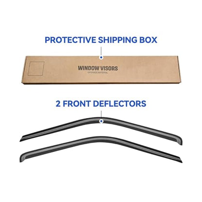 Window Visors Rain Guards for 1988-1999 Chevy/GMC C/K 1500/2500/3500 Standard Cab, Out-Channel Window Vent Wind Deflectors Visors Shades for 1995-1999 Tahoe, 1992-1994 Blazer Regular Cab, 2pcs - size: 1995-1999 Tahoe/Yukon Standard