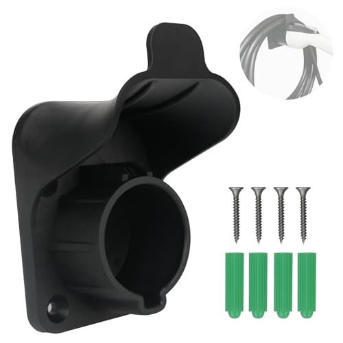 EV Charger Holder Wall Mount, EV Charging Cable Holder for SAE J1772 Charger - Electric Car Charging Cable Hook, Electric Vehicle Wall-Mount Charger Nozzle Holster Dock ev Charger Accessories