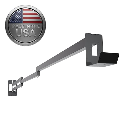 EV Charging Cable Holder - Extendable Arm Wall Mount for Electric Vehicle Charging Equipment - EV Charging Cable Organizer - EV Cable Holder - Made in USA - Black - 9-1/4' - No Holster - color: Black, size: 9 1/4' Length
