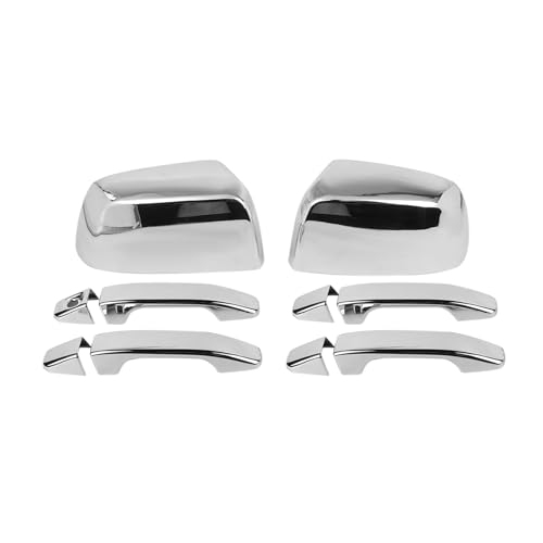 RAZPOY Chrome Door Handle Cover Rearview Mirror Cover Trim Kit Compatible with Chevy Colorado & GMC-Canyon 2014-2022 - color: Chrome