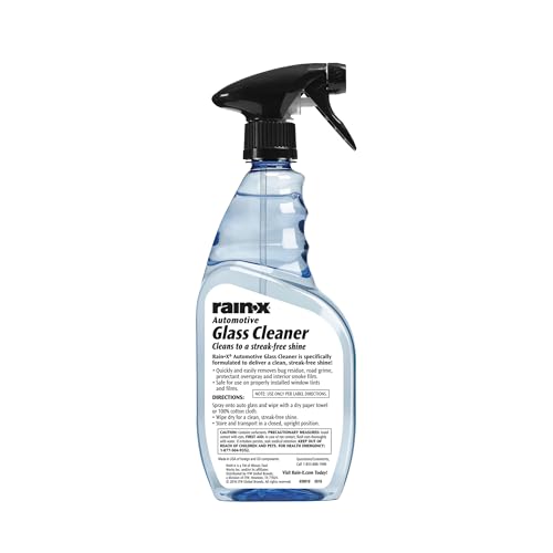 Rain-X RainX 630018 Glass Cleaner, Concentrated Streak-Free Formula for Car Windows, Windshield & Mirrors, Removes Bug Residue, Road Grime & Smoke Film - 23 Fl Oz