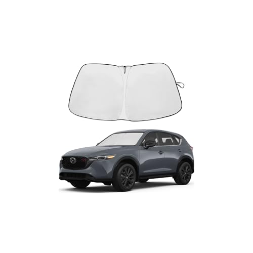 2026 Upgrade Front Windshield Sunshade fit for Mazda CX-5 2017-2026 Reflector Foldable Car Shade Automotive Windshield Sunshades for Mazda CX-5 Windshield Sun Shade |Keeps Your Vehicle Cool| - size: Fit for Mazda CX-5 2017-2026