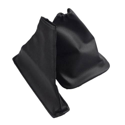 PU Leather Black Car Manual Type Gearshift Lever Dustproof Cover Set for to-yo-ta Co-ro-lla 2007 2008 2009 2010 2011 2012 2013 (2PC) - color: 2PC