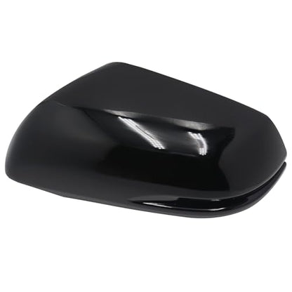 Left Driver Side Replacement Mirror Cover Compatible with 2017-2022 Honda CR-V CRV,2016-2022 Honda HRV HR-V Exterior Door Side Rearview Mirror Cap Cover With Turn Signal Light （Glossy Black） - size: Left Black