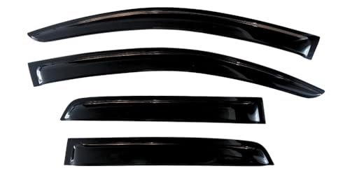 IG Window Visors Fit for 1999-2016 Ford F250 F350 F450 F550 Super Duty SuperCrew, Out-Channel Rain Guards Vent Wind Deflector 4PC, Truck Accessories for 99-16 F250 F350 F450 F550 Super Duty SuperCrew - size: 1999-2016 F250/F350/F450/F550 SuperCrew