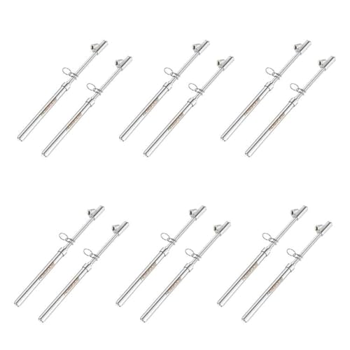 GODESON Dual Head Tire Pressure Gauge,Heavy Duty Pen Tire Gauge Range 10-150PSI; 1-10Bar,Dual Head Truck Air Pressure Gauge (Pack of 12)… - size: 12pack
