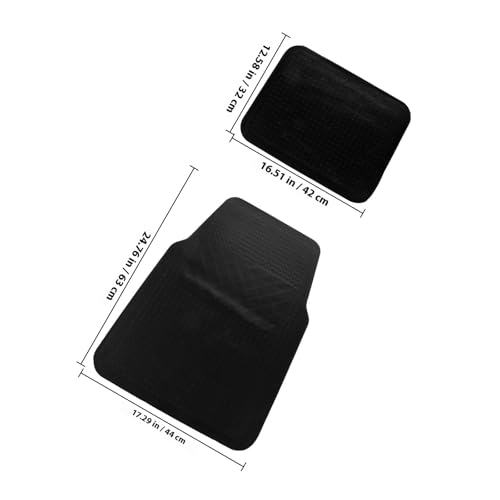 NUOBESTY Vehicle Foot Mats Car Floor Protection Mat 4pcs PVC Waterproof Non-Slip All-Season for Cars and Suvs