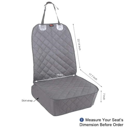 HONEST OUTFITTERS Dog Car Seat Cover 2 Pack, Waterproof Front Seat Car Cover for Cars, Trucks, and Suvs, Pet Front Cover for Cars, Nonslip Dog Seat Cover Grey - color: Grey-2pcs