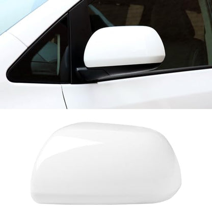 Moonlinks Compatible with 2012 2013 2014 2015 2016 2017 2018 2019 2020 Toyota Sienna Left Driver Side Mirror Cover Replacement, White Left Side Clip-on Mirror Cap Replaces for 87945-08021-A1 - color: Left White