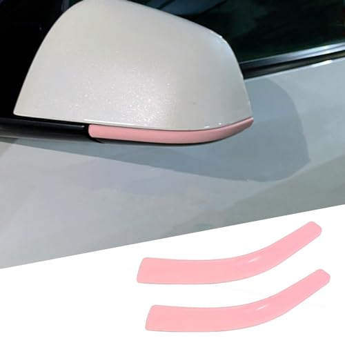 Side Mirror Trim Strip for Tesla Model 3, fit for Tesla 3 Exterior Accessories (Pink, Model 3) - color: Pink, size: Model 3