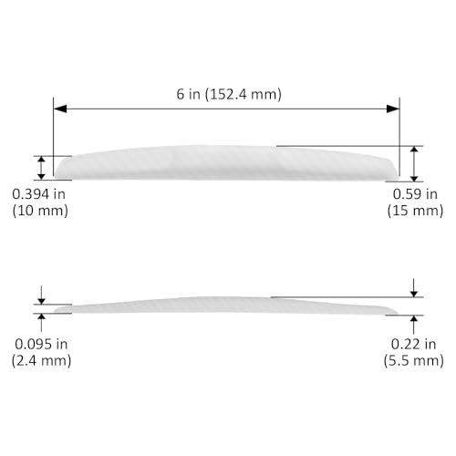 4Pcs 6 inch Universal 3D Carbon Fiber Texture Automotive Door Edge Buffer Trim Strip Paint Protector Cover Scratch Non-Marking Silicone Personalize Bar Sticker (White Translucent) - color: White Translucent