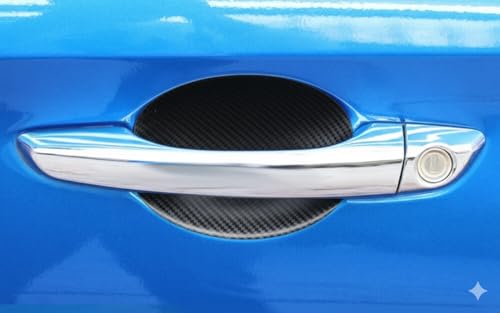 4 Pack Door Upromax Paint Protection Film, Car Door Handle Cup, Scotch Guard, PPF Precut, Universal Fit Cars, PPF, Door Protector, Clear Self-Healing Anti Scratch (Carbon Fiber/4 Pcs) - size: Handle Cups/Carbon Fiber/4 pcs